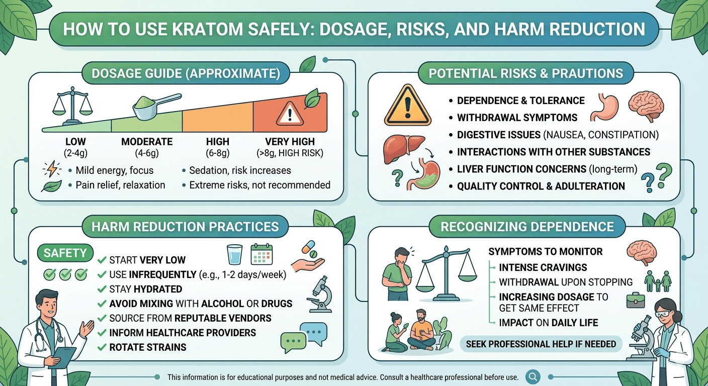 How To Use Kratom Safely Dosage, Risks, And Harm Reduction