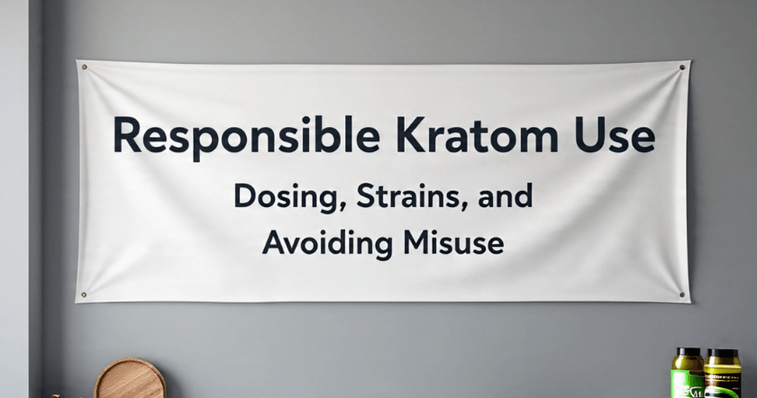 Responsible Kratom Use: Dosing, Strains, and Avoiding Misuse
