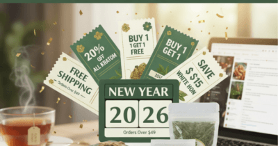 Kratom Coupons Round-Up Save In The New Year Plus Free Shipping Thresholds