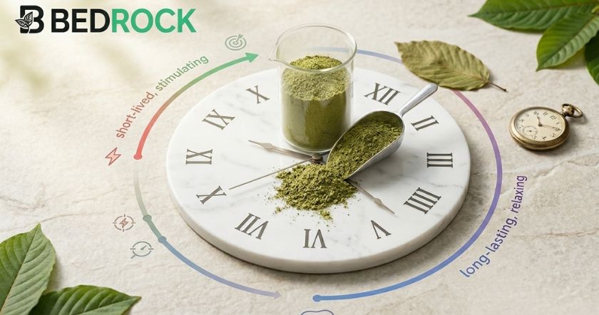 How Long Do Kratom Effects Last?- read more on bedrock botanicals.com