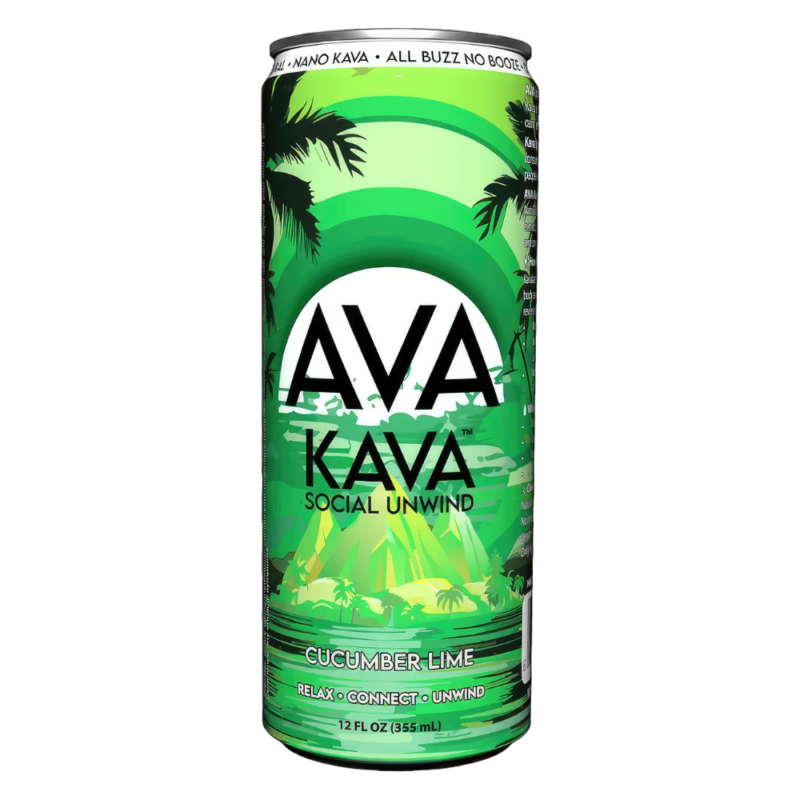 Ava Kava Cucumber Lime nano kava seltzer 12oz can