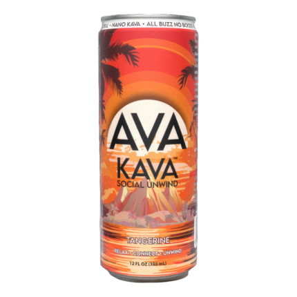 Ava Kava Tangerine nano kava seltzer 12oz can