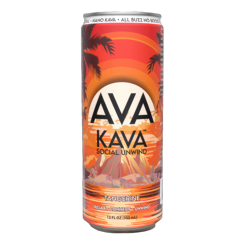Ava Kava Tangerine nano kava seltzer 12oz can