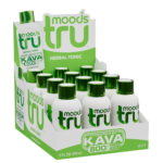 Tru Moods Green Kava Shot 2oz 12-pack display box