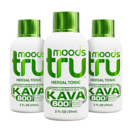 Tru Moods Green Kava Shot 250mg kavalactones 2oz single bottle
