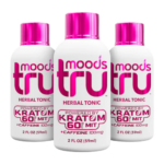 Tru Moods Pink Kratom and Caffeine Shot 60mg MIT 2oz single bottle