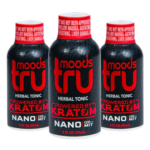 Tru Moods Red Kratom Nano Shot 120mg MIT 2oz single bottle